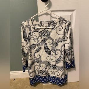 Charter Club 3/4 Length Sleeve Top Like New Condition